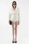 Arakii Crochet Blazer In White