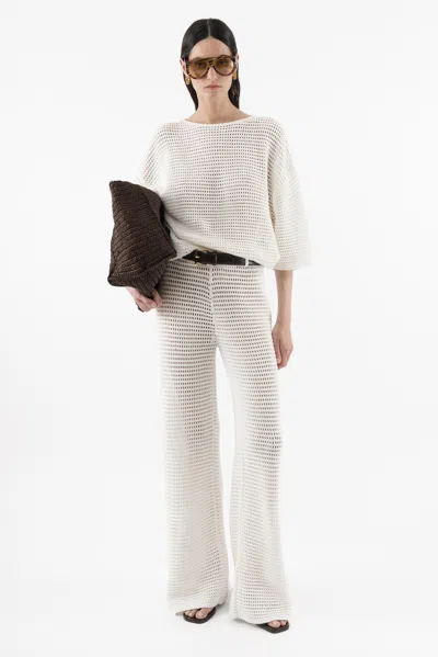 Arakii Crochet Pants In White