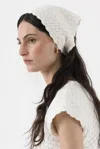 Arakii Crochet Scarf In White