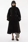 Arakii Double Faced Wool Coat In Brown
