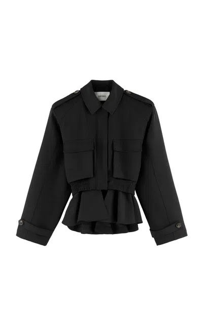 Arakii Exclusive Cropped Frill Jacket In Black