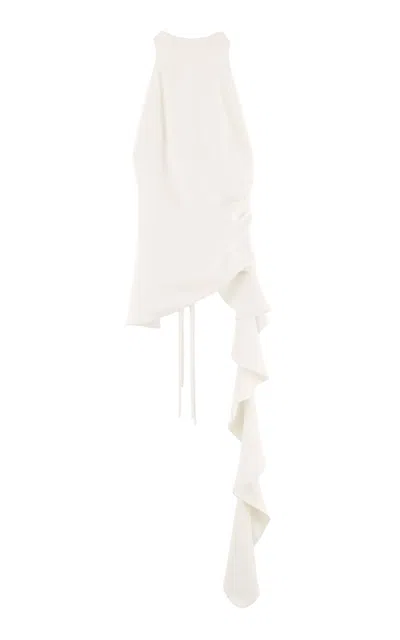 Arakii Exclusive Draped Halter Top In Off-white