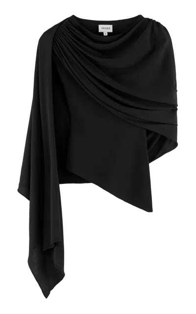 Arakii Exclusive Haze Asymmetric Top In Black