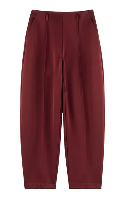 Arakii Exclusive High Waist Barrel Pants In Red