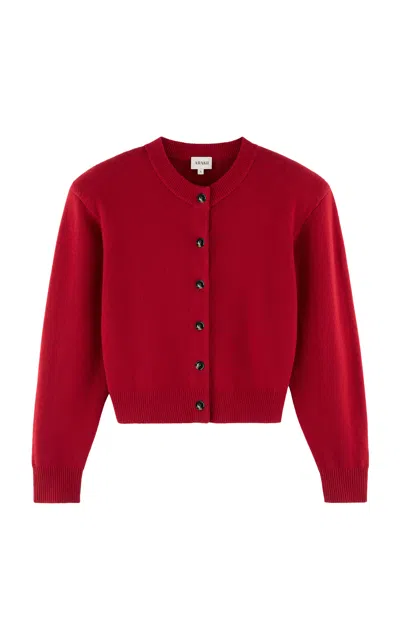 Arakii Exclusive Nea Wool Cardigan In Red