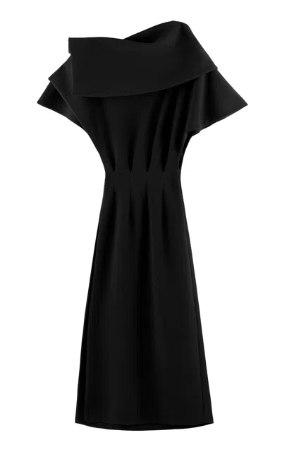 Arakii Exclusive Structured Pin Maxi Dress In Black