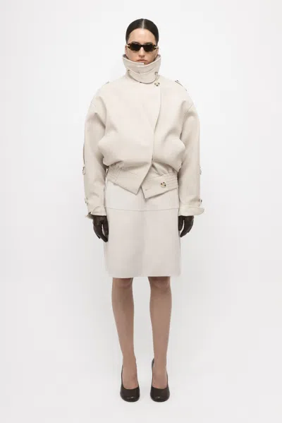 Arakii Halo Biker Jacket In Sand