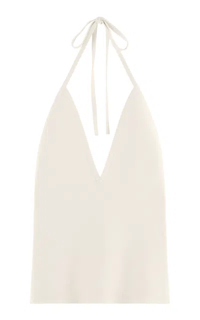 Arakii Halter Tank Top Exclusive In White