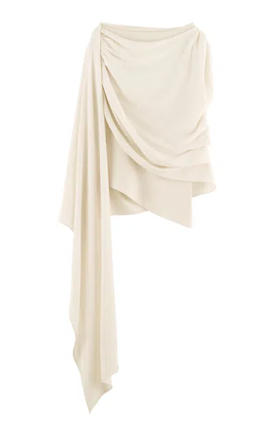 Arakii Haze Draped Top Exclusive In Neutral