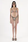 Arakii High Cut Bikini Bottom In Multi