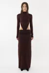 Arakii Jersey Maxi Dress In Brown