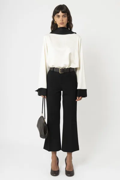 Arakii Kick Flare Suit Pants In Black