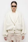 Arakii Knitted Bomber In White