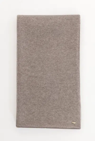 Arakii Knitted Scarf In Gray