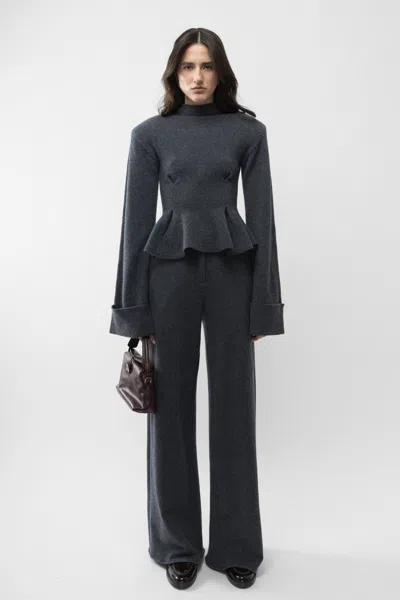 Arakii Knitted Suitpant In Gray