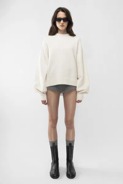 Arakii Knitted Sweater In White