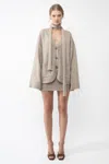 Arakii Lulu Button Scarf Cardigan