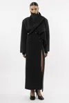Arakii Maxi Pin Skirt In Gray