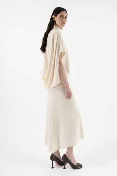 Arakii Mist Midi Dress In White