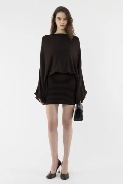 Arakii Mist Mini Dress In Black