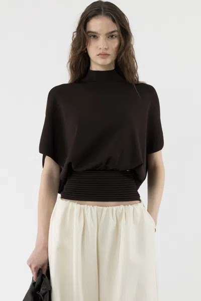 Arakii Mist Top In Brown