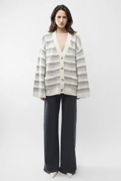 Arakii Oversize Cardigan In Gray