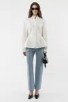Arakii Oversized Slit Shirt In White