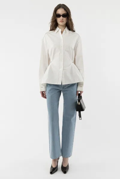 Arakii Oversized Slit Shirt In White