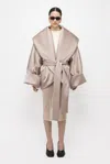 Arakii Padded Oversized Jacket In Brown