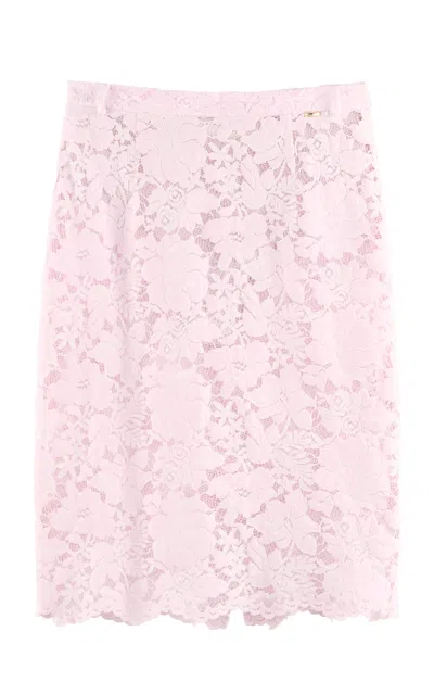 Arakii Pencil Velvet Lace Mini Skirt Exclusive In Black