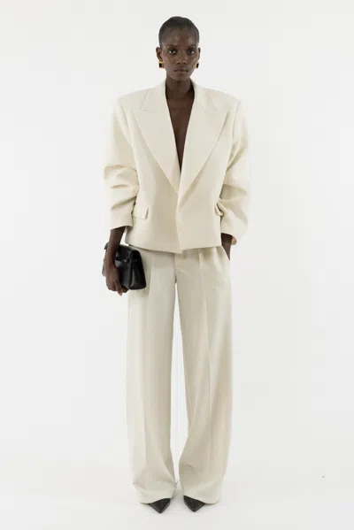 Arakii Point Blazer In White