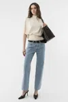 Arakii Regular Light Wash Jeans In Blue