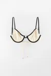 Arakii Retro Bikini Top In White