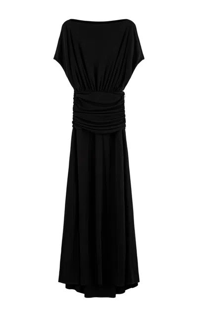 Arakii Ruffled Maxi Dress Exclusive In Black