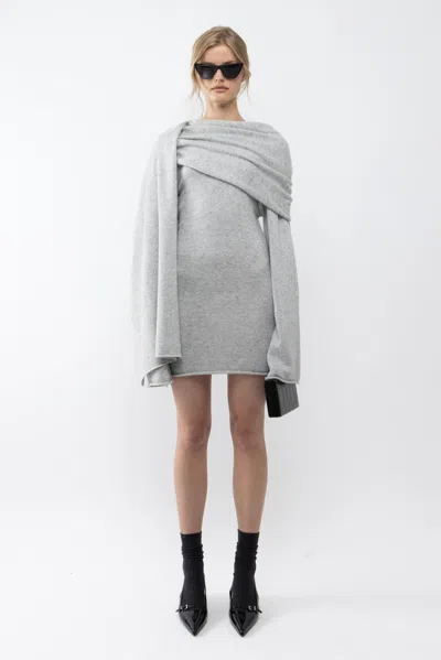 Arakii Scarf Dress In Gray