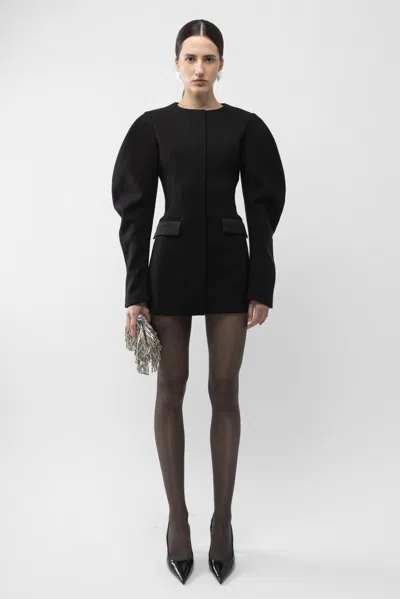 Arakii Sculpted Blazer Dress In Black