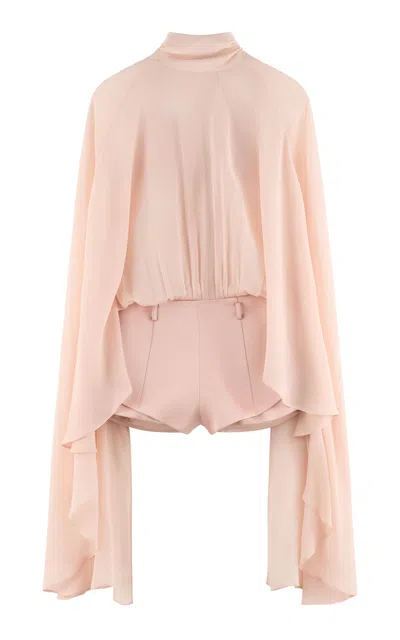 Arakii Draped Cut Out Maxi Dress Exclusive In Pink