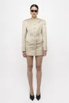 Arakii Silouh Button Blazer In Green