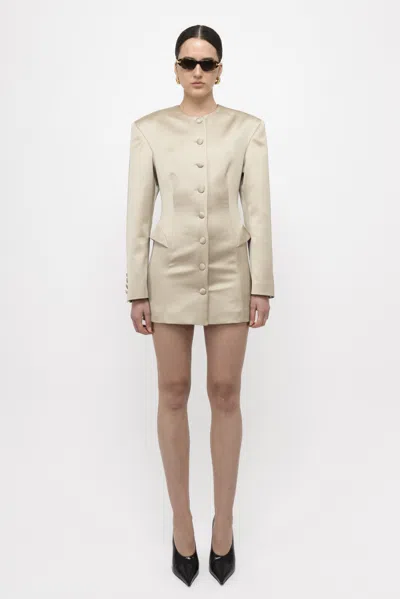 Arakii Silouh Button Blazer In Green
