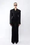 Arakii Sora Cropped Blazer In Black