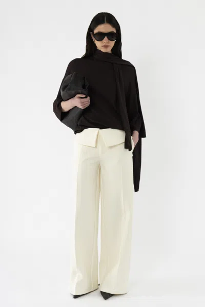 Arakii Structured Pants In White