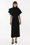 Arakii Structured Pin Dress In Black