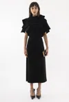 Arakii Structured Pin Dress In Black