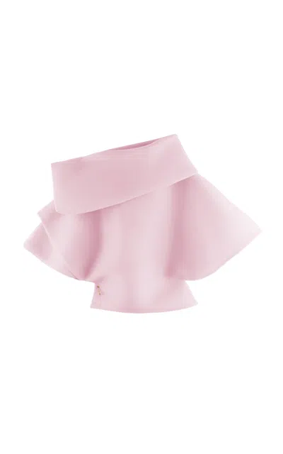 Arakii Structured Sculptural Top Exclusive In Purple