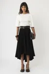 Arakii Structured Shoulder T-shirt In Off-white