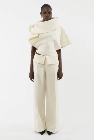 Arakii Structured Top In White