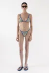 Arakii Triangle Bikini Top In Green