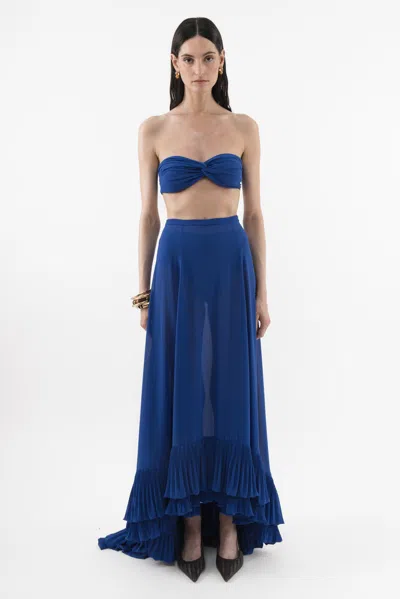 Arakii Twisted Top In Blue