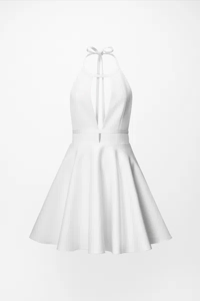 Arakii Viola Bow Dress In White