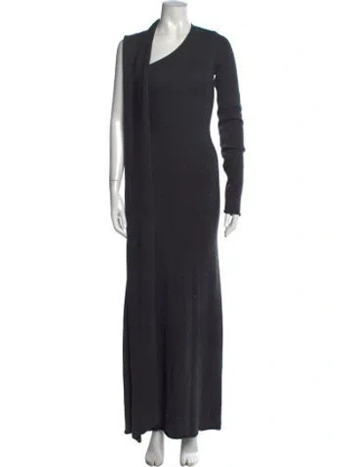 Pre-owned Arakii V-neck Long Dress W/ Tags In Gray